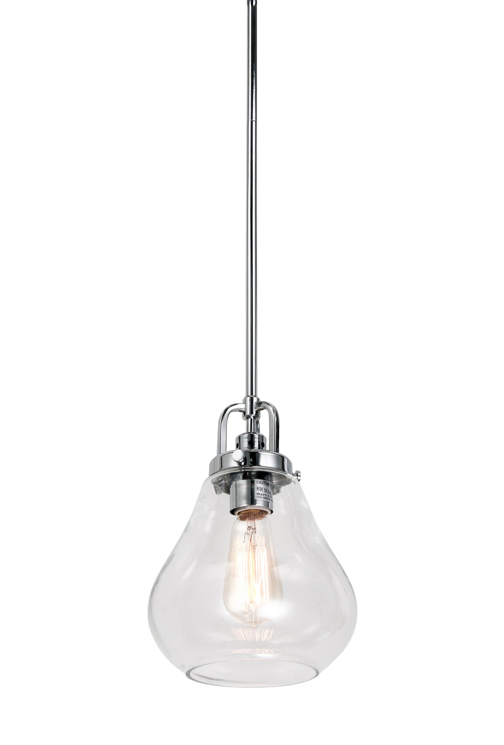 Dervissi Series One Light Pendant in Chrome - available from The Lighting Shoppe, trusted by Canadian homeowners