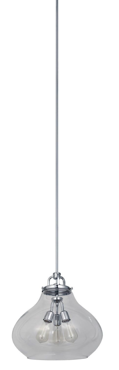 Dervissi Series Three Light Pendant in Chrome - available from The Lighting Shoppe, trusted by Canadian homeowners