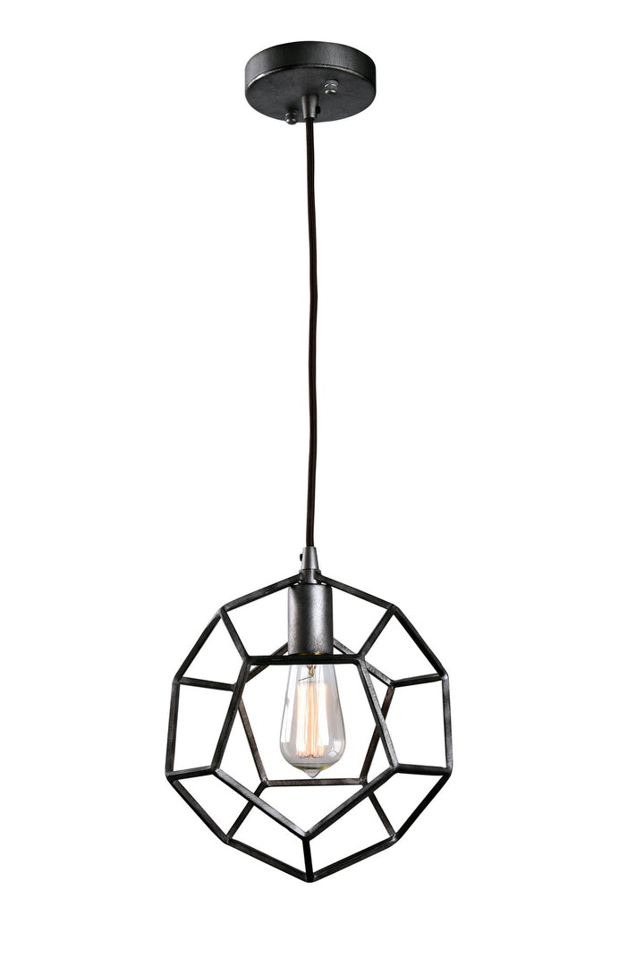 Matteo Canada - C54601RB - One Light Pendant - Geometry Series - Rusty Black