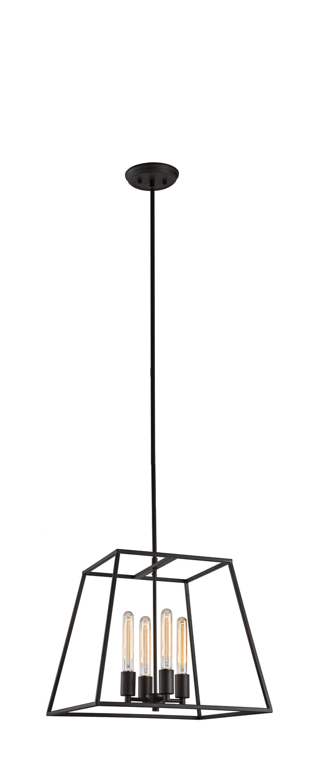 Candor Four Light Chandelier in Rusty Black - available from The Lighting Shoppe, trusted by Canadian homeowners