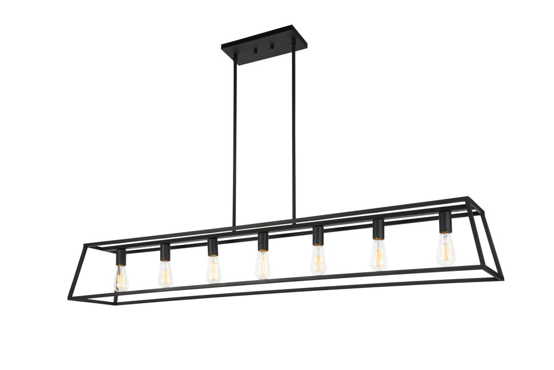 Candor Seven Light Chandelier in Rusty Black - available from The Lighting Shoppe, trusted by Canadian homeowners