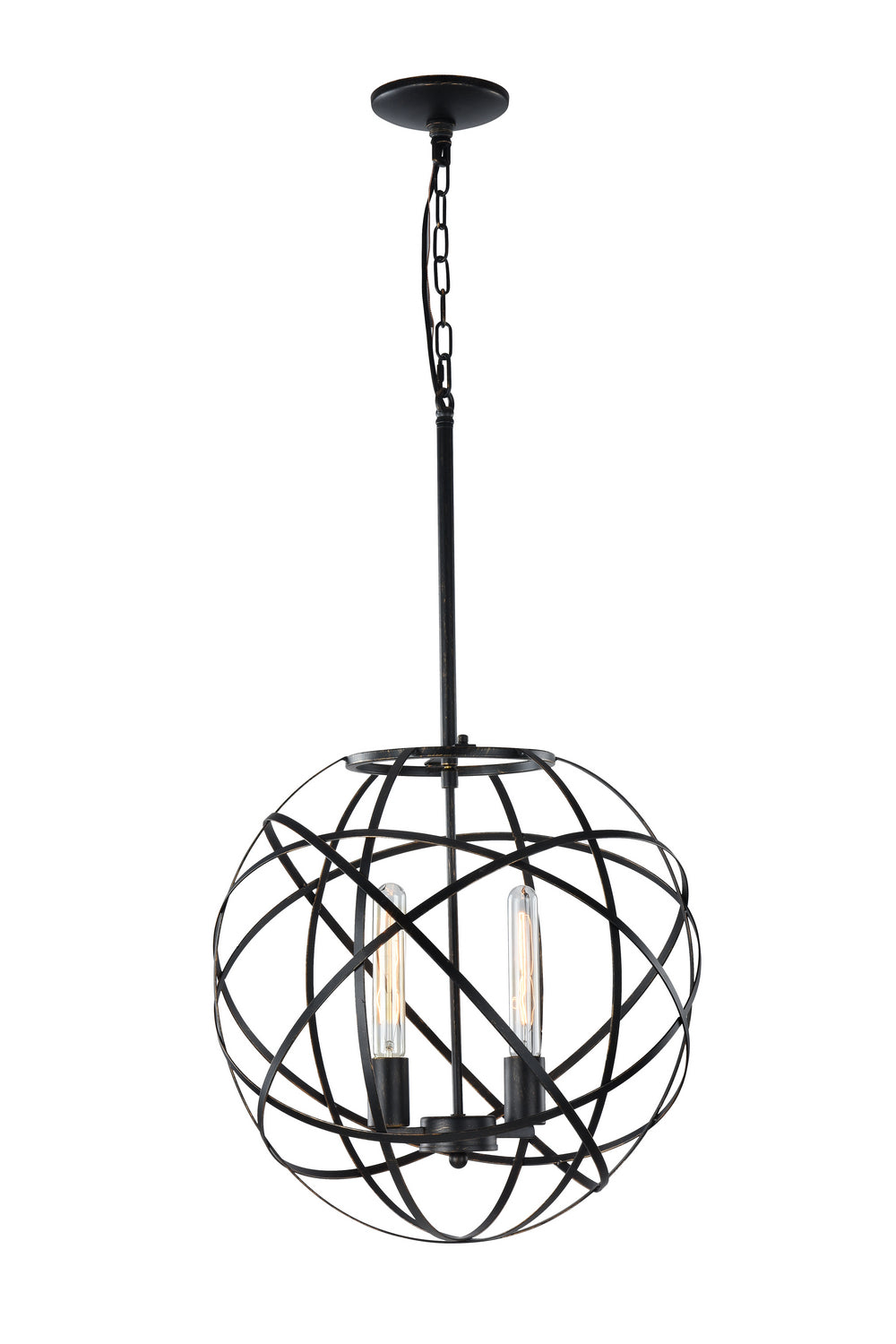 Atom Two Light Pendant in Black - available from The Lighting Shoppe, trusted by Canadian homeowners