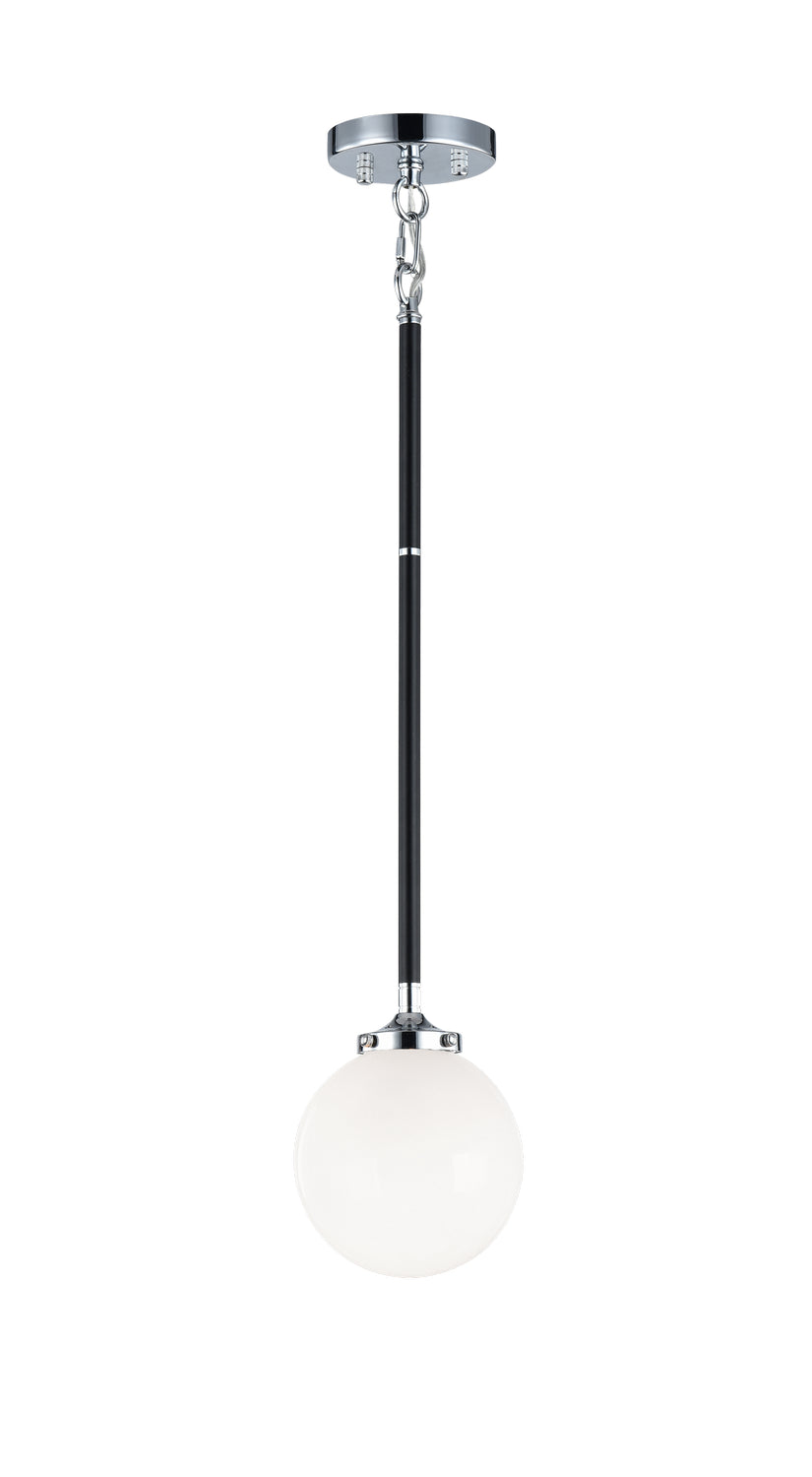 Particles One Light Pendant in Black & Chrome - available from The Lighting Shoppe, trusted by Canadian homeowners