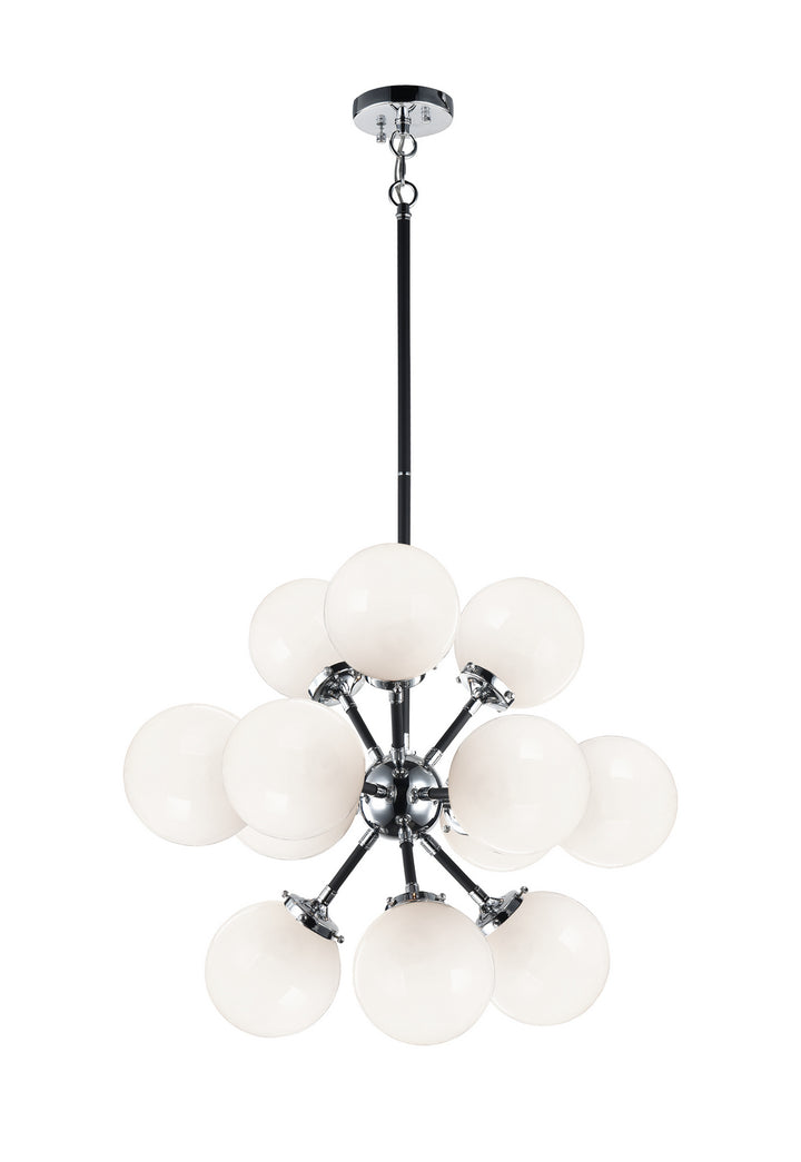 Soleil 12 Light Chandelier in Chrome - available from The Lighting Shoppe, trusted by Canadian homeowners
