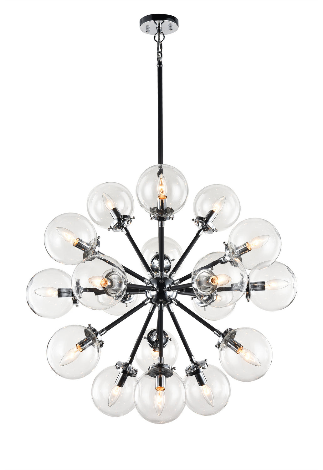 Soleil 18 Light Chandelier in Chrome - available from The Lighting Shoppe, trusted by Canadian homeowners