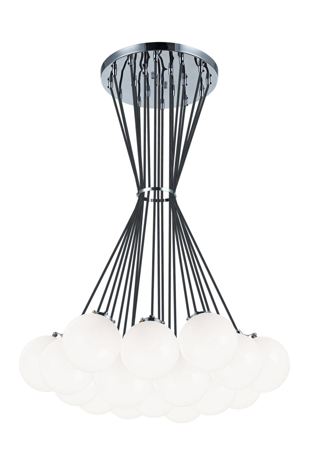 The Bougie 19 Light Chandelier in Chrome - available from The Lighting Shoppe, trusted by Canadian homeowners
