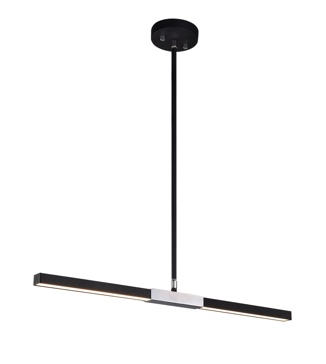 Lineare LED Pendant in Matte Black & Chrome - available from The Lighting Shoppe, trusted by Canadian homeowners