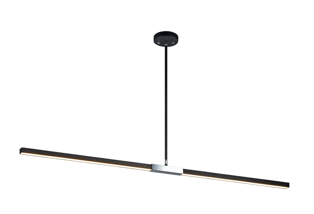 Lineare LED Pendant in Matte Black & Chrome - available from The Lighting Shoppe, trusted by Canadian homeowners