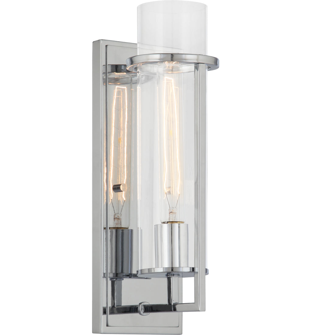 Tubulaire One Light Wall Sconce in Chrome - available from The Lighting Shoppe, trusted by Canadian homeowners