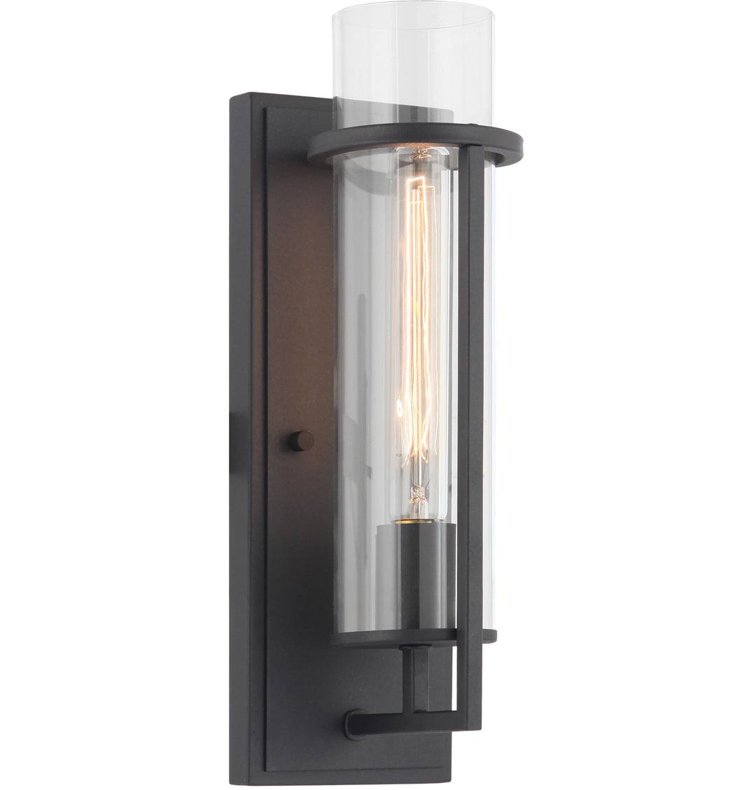 Tubulaire One Light Wall Sconce in Matte Black - available from The Lighting Shoppe, trusted by Canadian homeowners