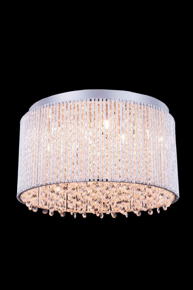 Influx Ten Light Flush Mount in Chrome - available from The Lighting Shoppe, trusted by Canadian homeowners