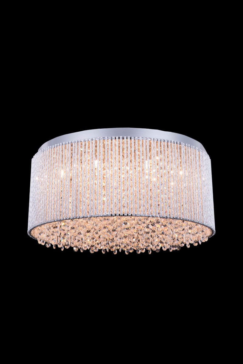 Influx 12 Light Flush Mount in Chrome - available from The Lighting Shoppe, trusted by Canadian homeowners