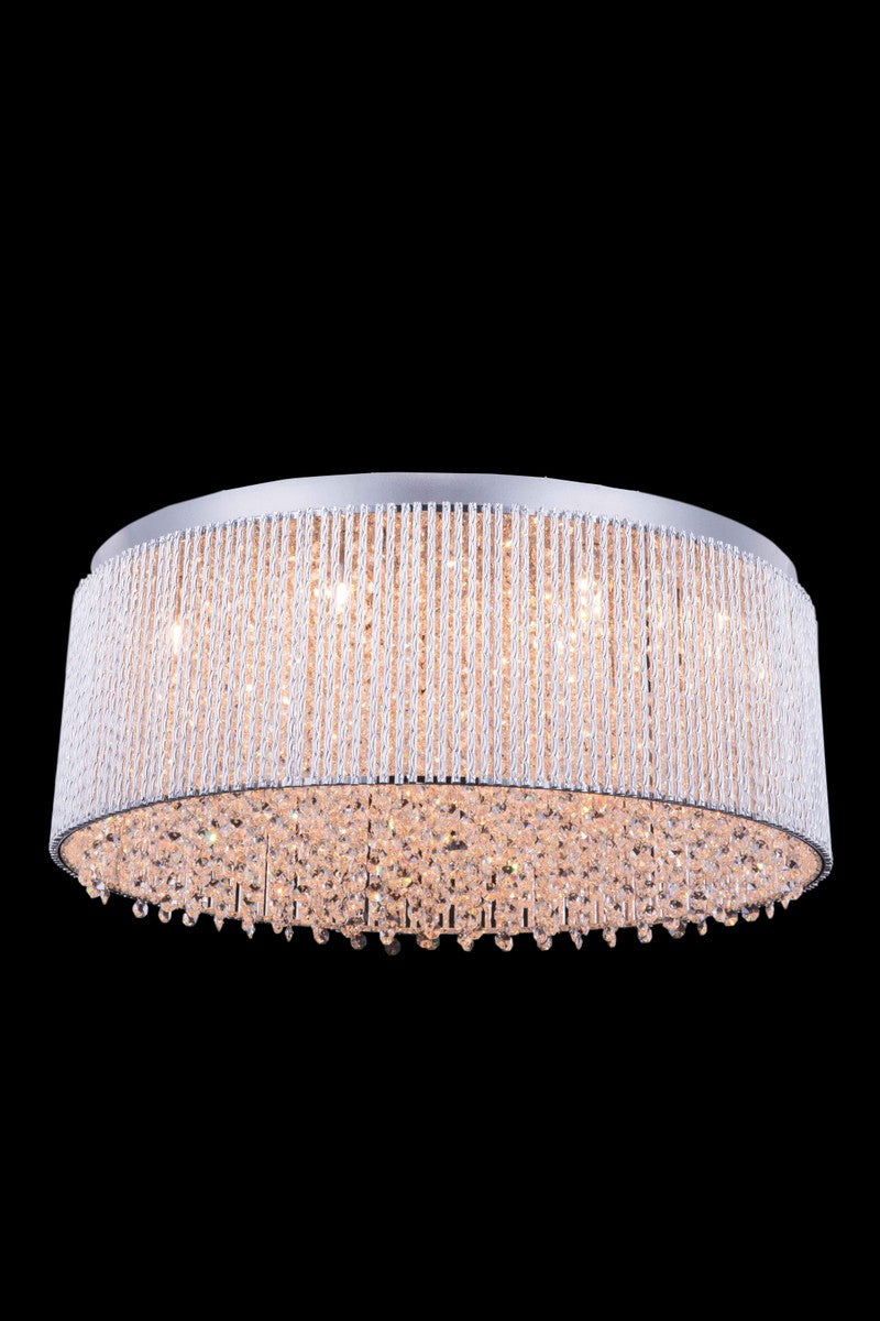 Influx 14 Light Flush Mount in Chrome - available from The Lighting Shoppe, trusted by Canadian homeowners