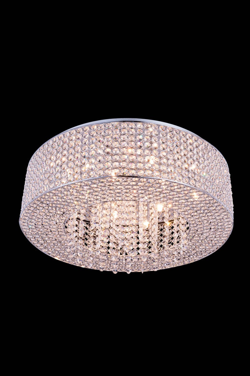 Amelie Ten Light Flush Mount in Chrome - available from The Lighting Shoppe, trusted by Canadian homeowners