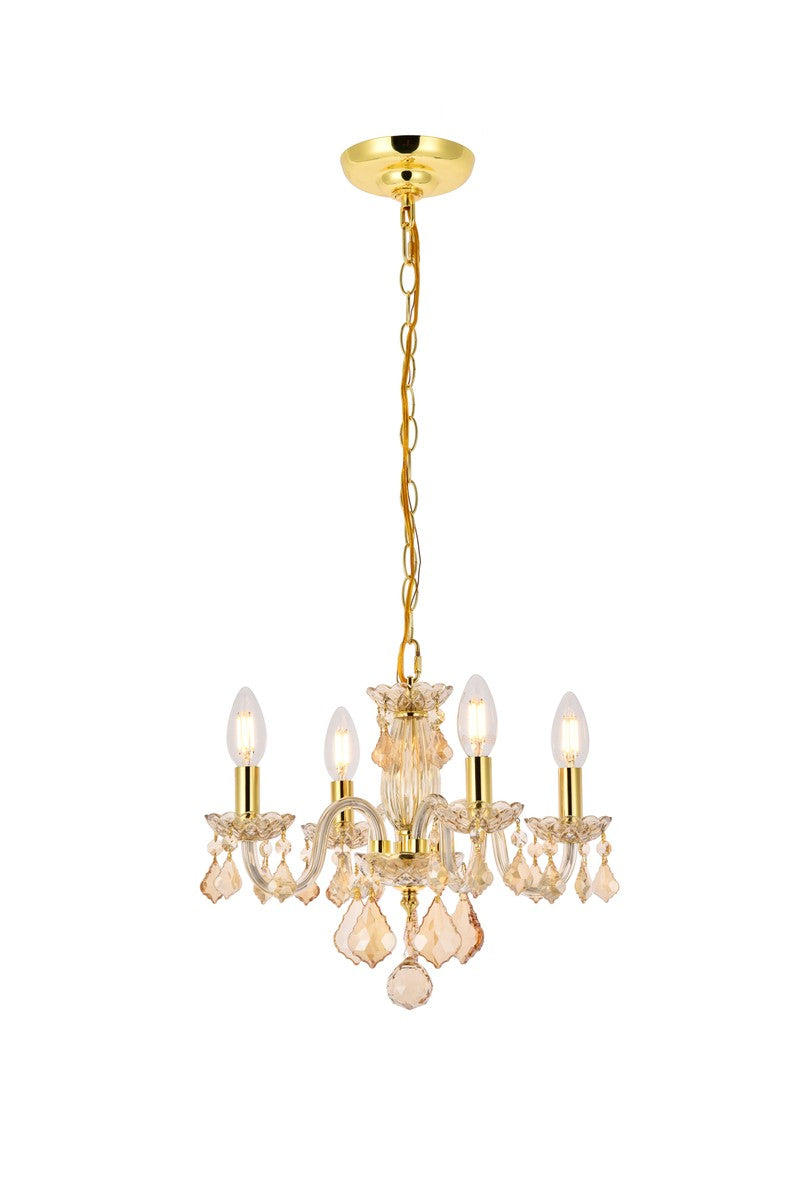 Rococo Four Light Pendant in Golden Shadow - available from The Lighting Shoppe, trusted by Canadian homeowners