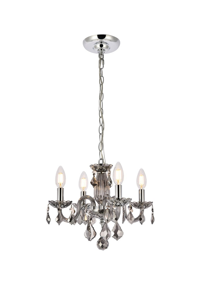 Rococo Four Light Pendant in Silver Shade - available from The Lighting Shoppe, trusted by Canadian homeowners