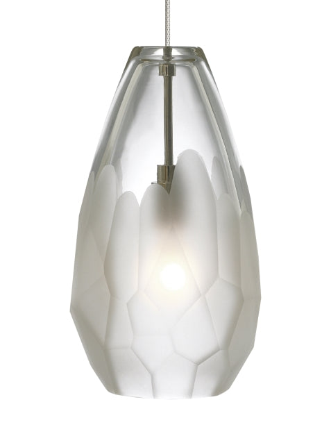 Visual Comfort Modern - 700FJBRLFS-LEDS930 - LED Pendant - Briolette - Satin Nickel