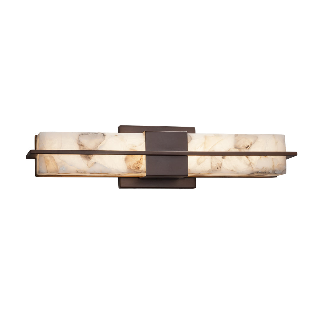 Justice Designs - ALR-9051-DBRZ - LED Linear Bath Bar - Alabaster Rocks - Dark Bronze