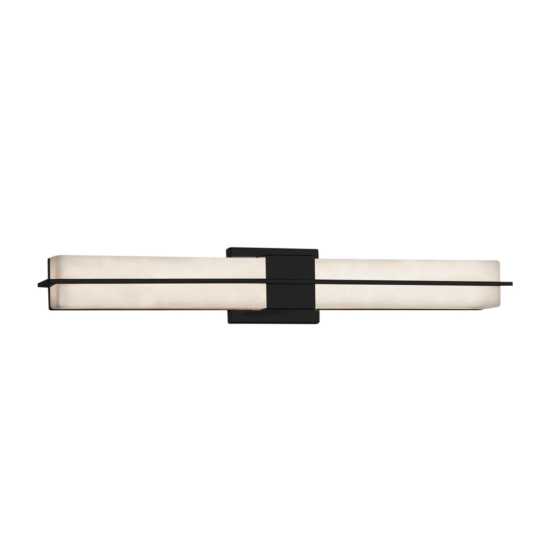 Justice Designs - CLD-9055-MBLK - LED Linear Bath Bar - Clouds - Matte Black