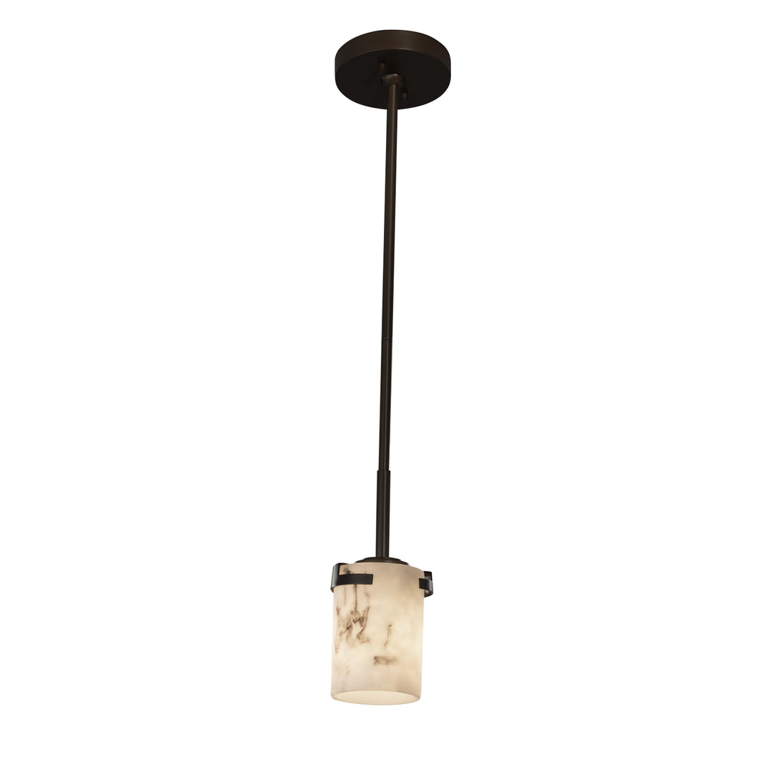 Justice Designs - FAL-8455-10-DBRZ - One Light Pendant - LumenAria - Dark Bronze