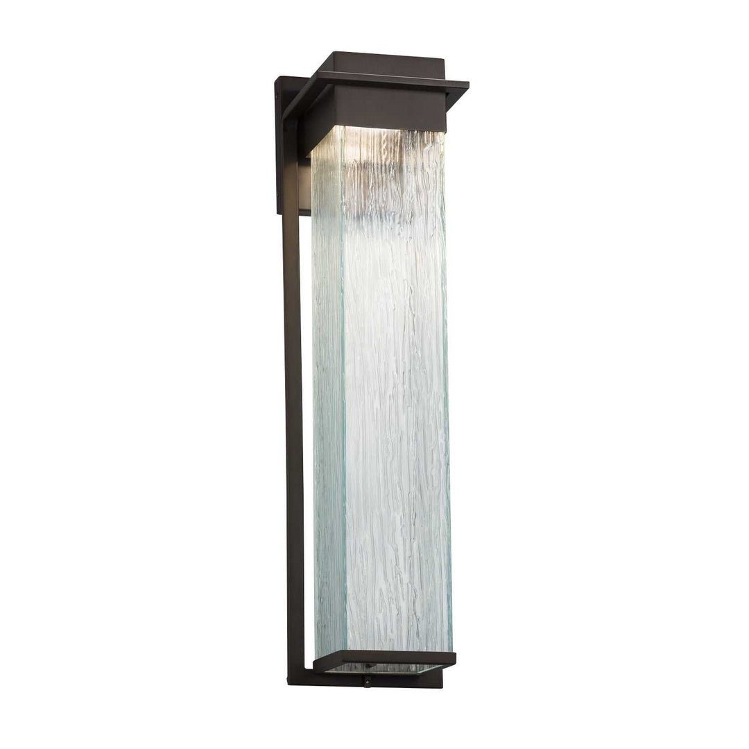 Fusion LED Outdoor Wall Sconce in Dark Bronze Justice Designs