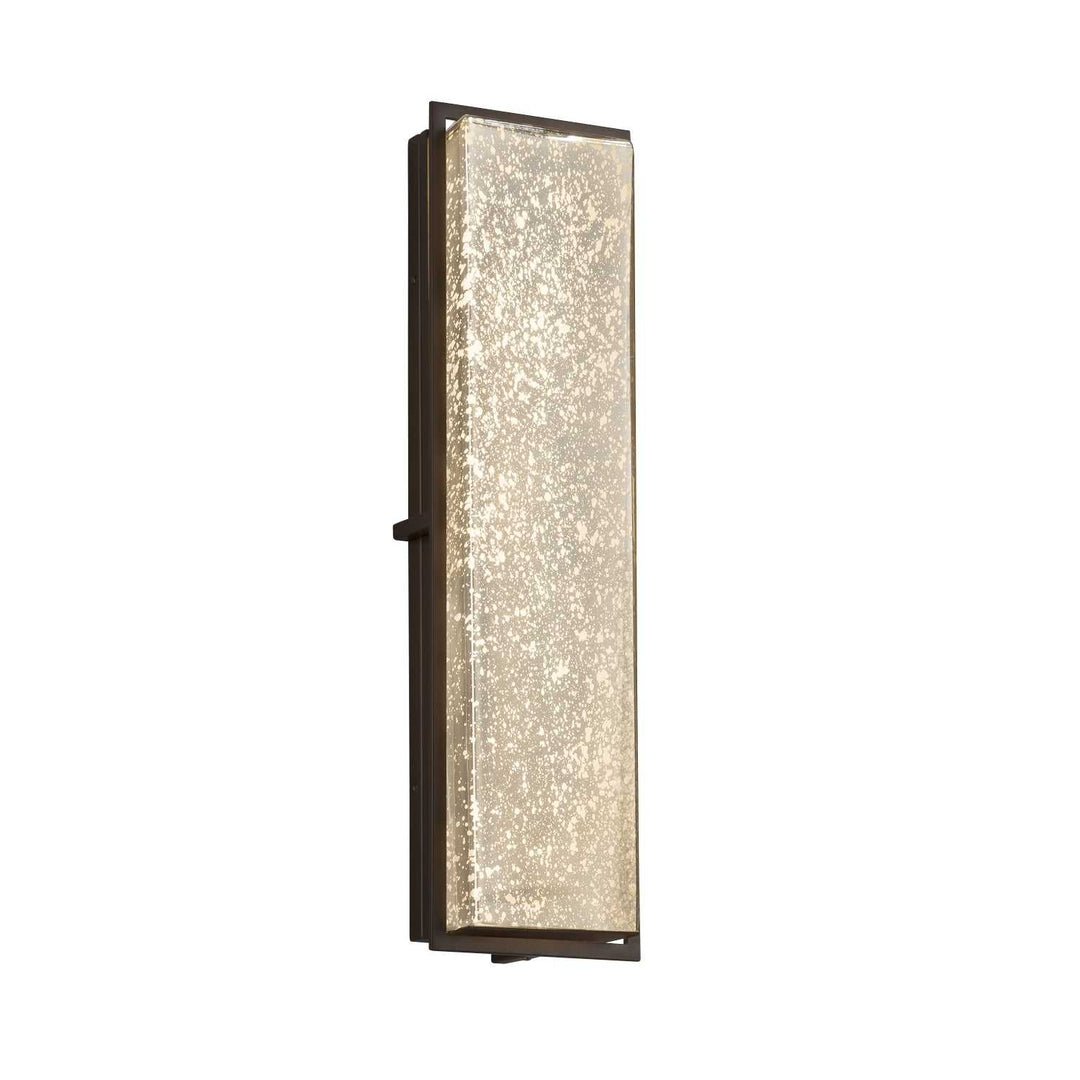 Fusion LED Outdoor Wall Sconce in Dark Bronze Justice Designs