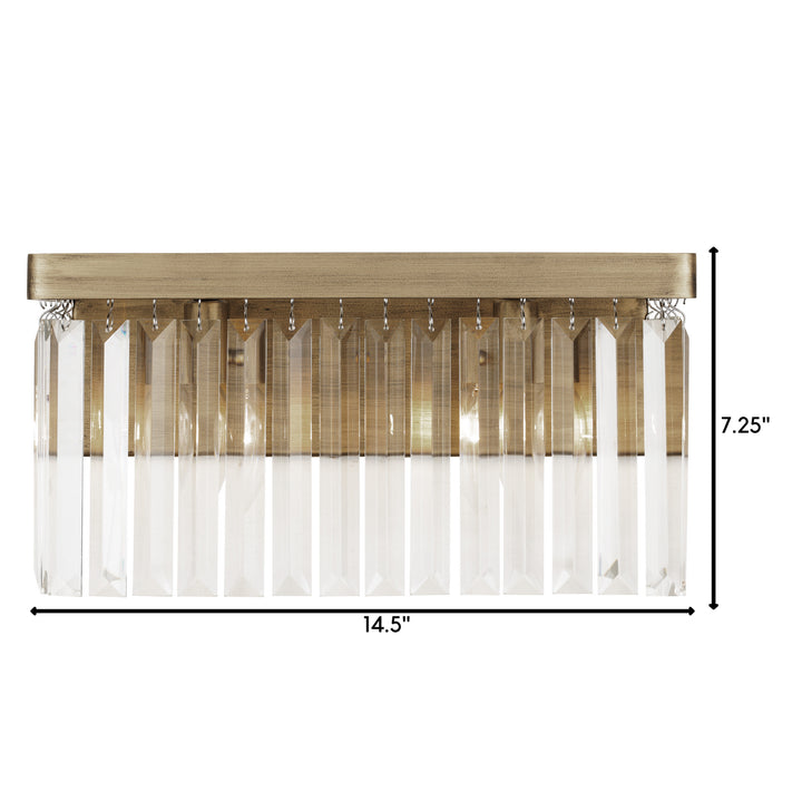 Varaluz - 297B02HG - Two Light Bath - Social Club - Havana Gold