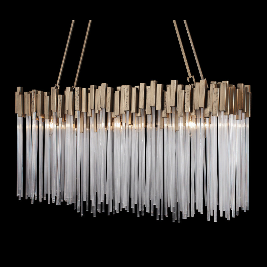 Varaluz - 309N06HG - Six Light Linear Pendant - Matrix - Havana Gold