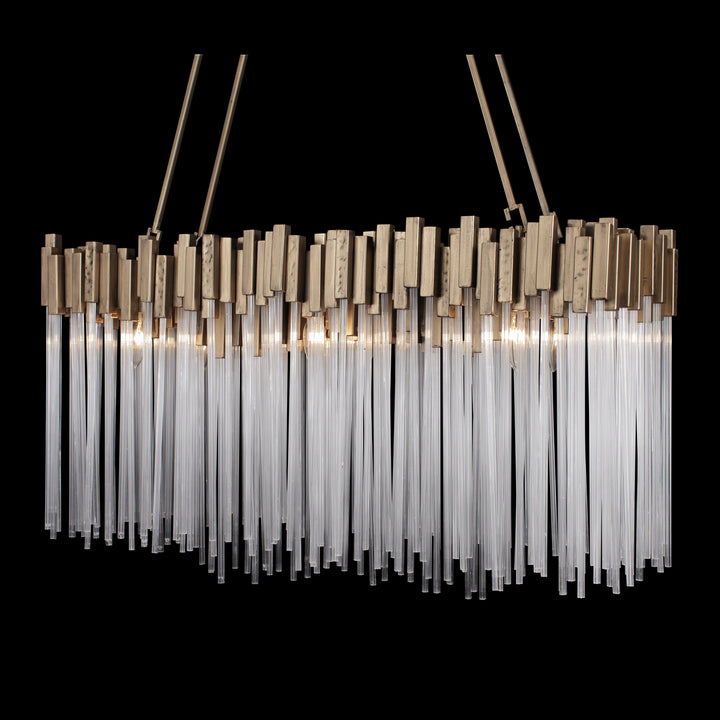 Varaluz - 309N06HG - Six Light Linear Pendant - Matrix - Havana Gold
