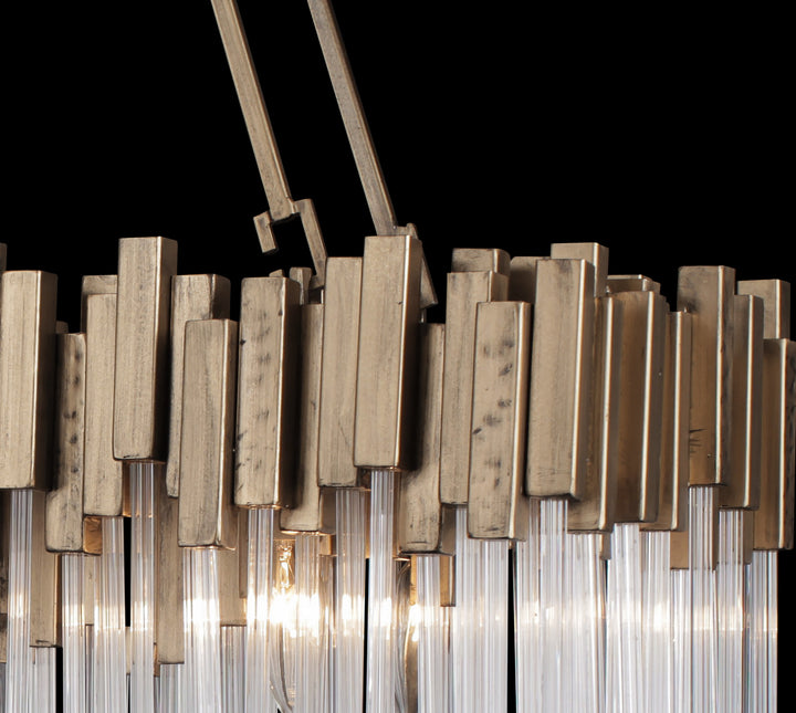 Varaluz - 309N06HG - Six Light Linear Pendant - Matrix - Havana Gold