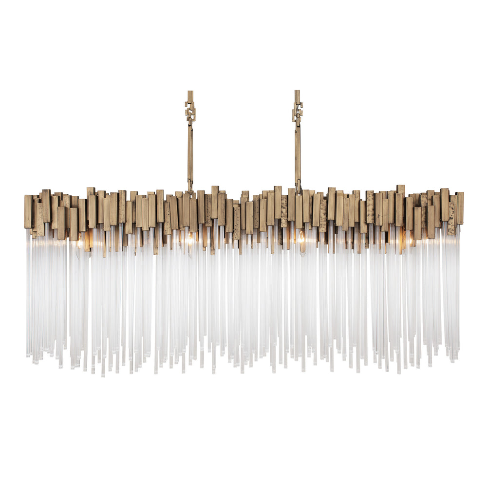 Varaluz - 309N08HG - Eight Light Linear Pendant - Matrix - Havana Gold