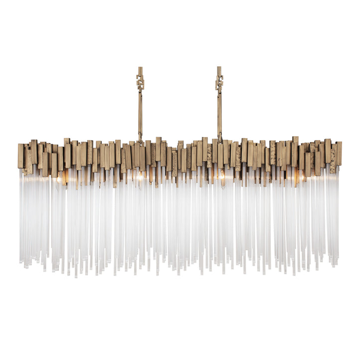 Varaluz - 309N08HG - Eight Light Linear Pendant - Matrix - Havana Gold