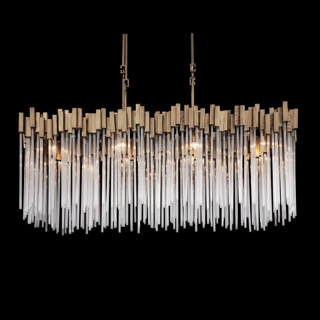 Varaluz - 309N08HG - Eight Light Linear Pendant - Matrix - Havana Gold