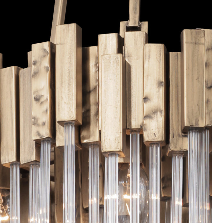 Varaluz - 309P06HG - Six Light Pendant - Matrix - Havana Gold