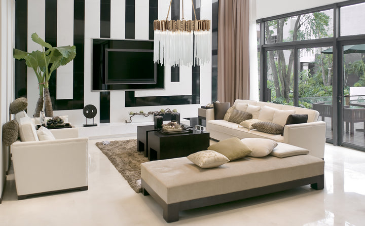 Varaluz - 309P06HG - Six Light Pendant - Matrix - Havana Gold