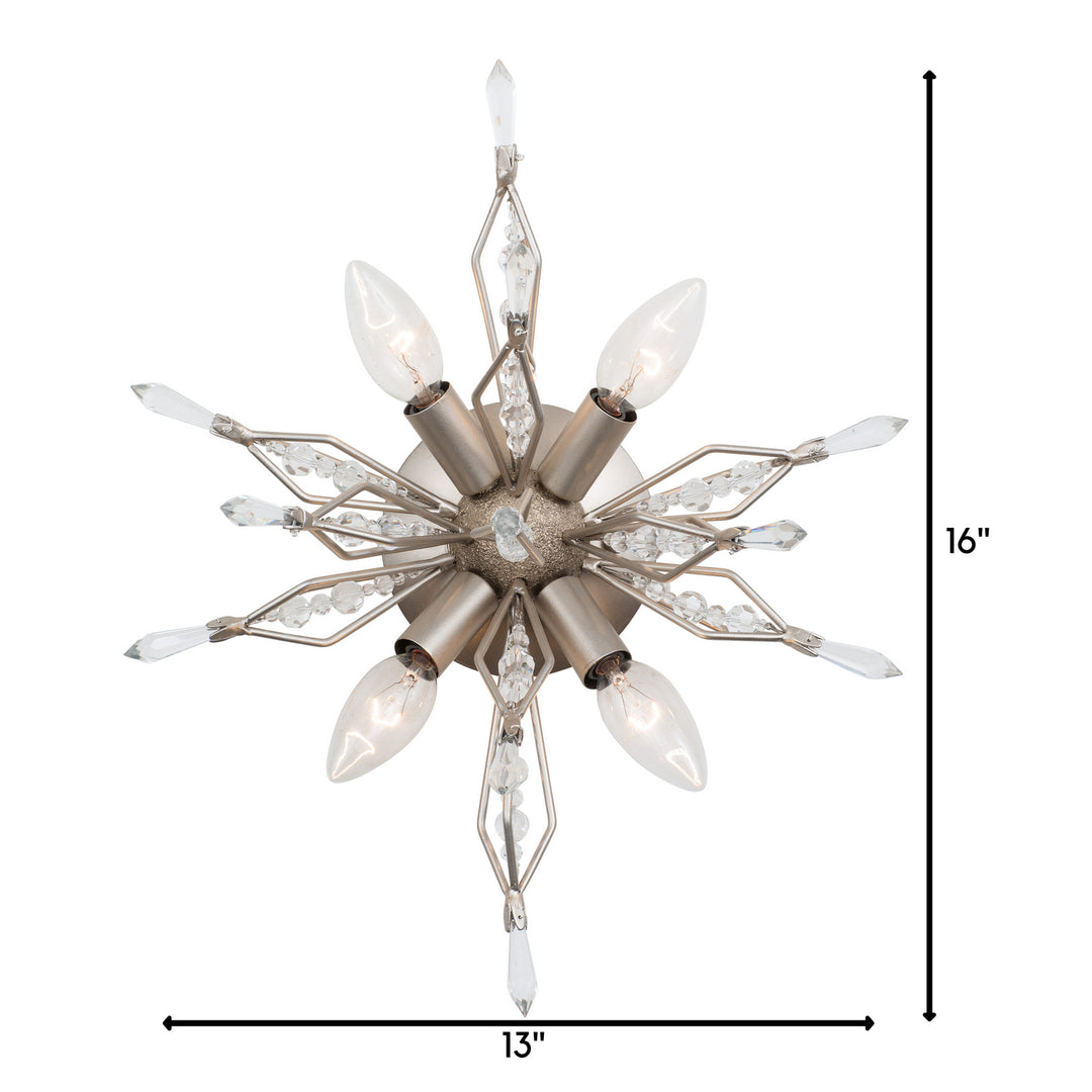 Varaluz - 311W04GD - Four Light Wall Sconce - Orbital - Gold Dust