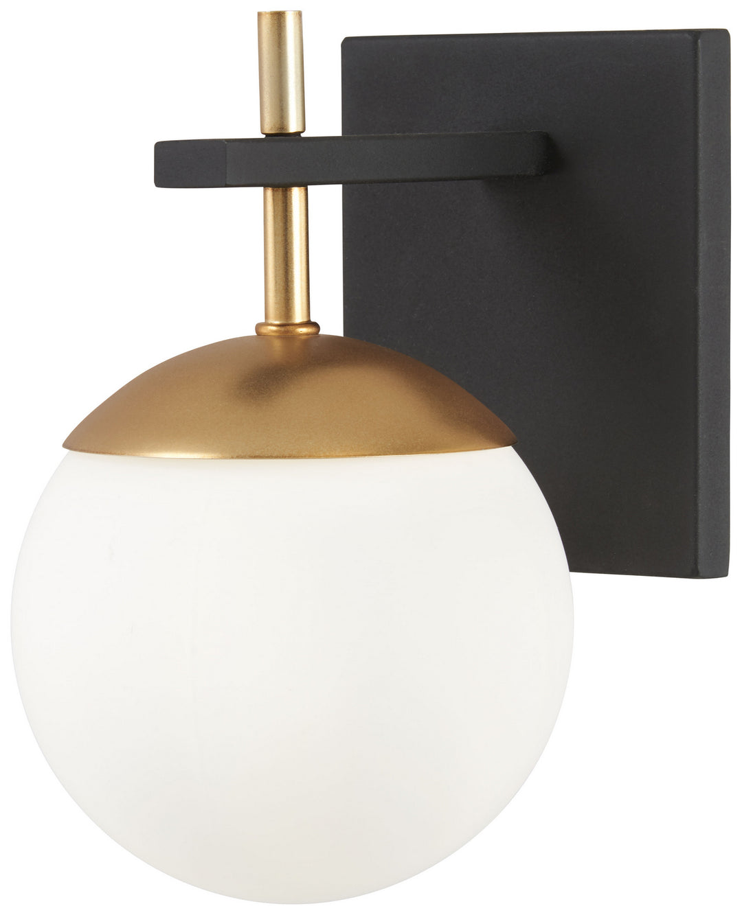 Alluria One Light Wall Mount in Weathered Black With Autumn Gold - available from The Lighting Shoppe, trusted by Canadian homeowners