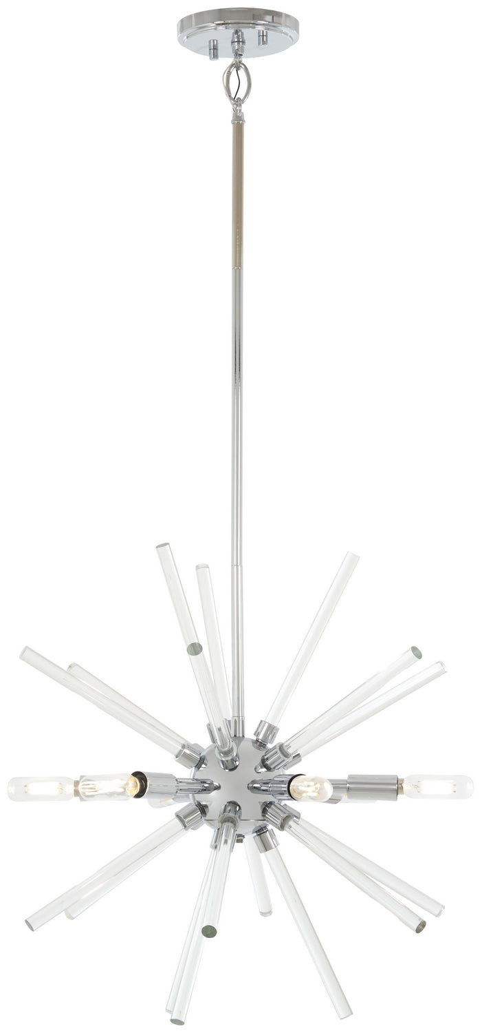 Spiked Six Light Pendant in Chrome - available from The Lighting Shoppe, trusted by Canadian homeowners