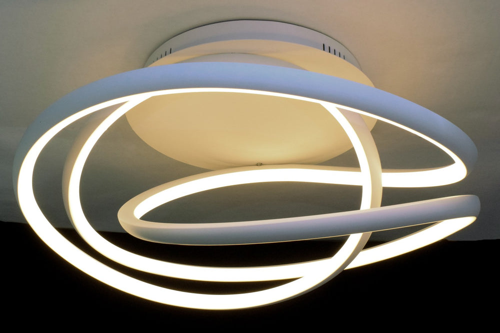 ET2 - E30640-MW - LED Flush Mount - Twisted - Matte White
