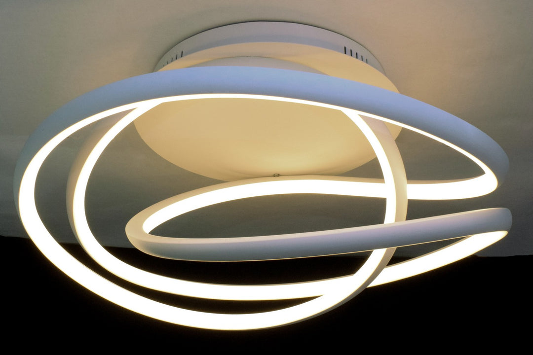 ET2 - E30640-MW - LED Flush Mount - Twisted - Matte White