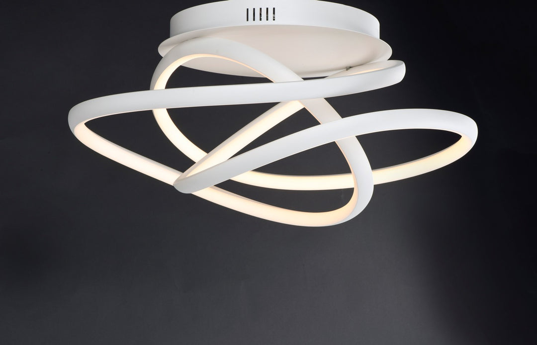 ET2 - E30640-MW - LED Flush Mount - Twisted - Matte White