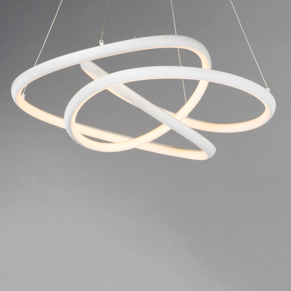 ET2 - E30644-MW - LED Pendant - Twisted - Matte White