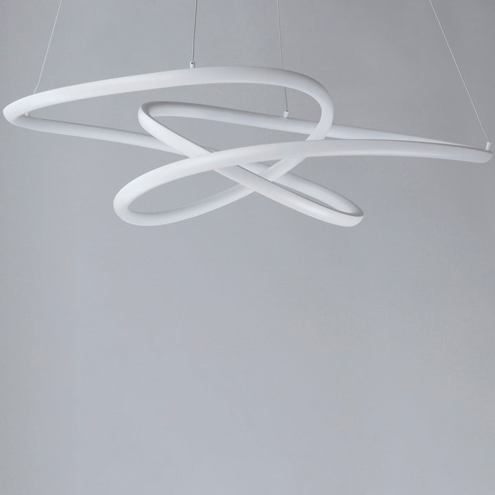 ET2 - E30647-MW - LED Pendant - Twisted - Matte White