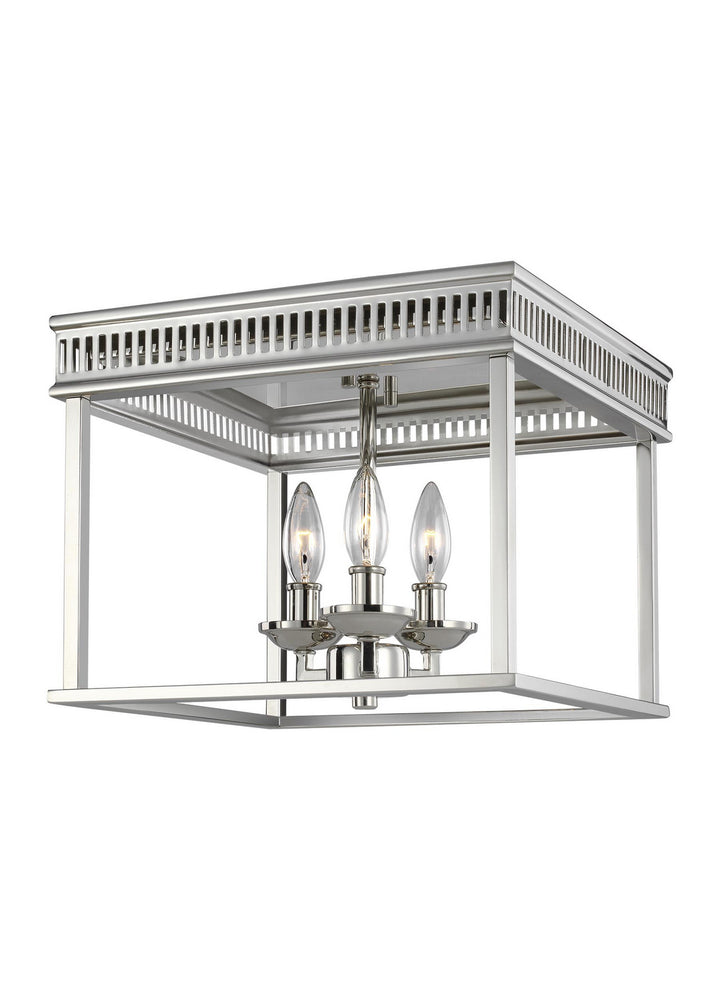 Visual Comfort Studio Canada - FM521PN - Three Light Flush Mount - Woodruff - Polished Nickel