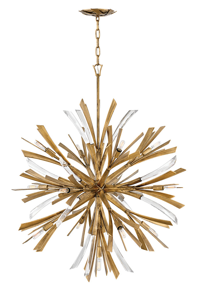 Vida LED Chandelier in Burnished Gold - available from The Lighting Shoppe, trusted by Canadian homeowners