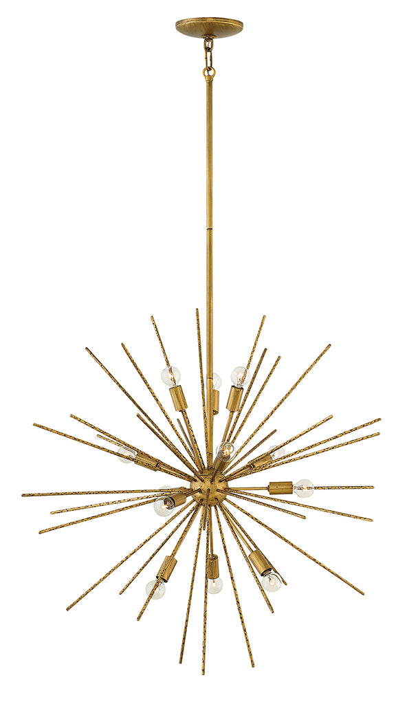 Tryst LED Chandelier in Burnished Gold - available from The Lighting Shoppe, trusted by Canadian homeowners