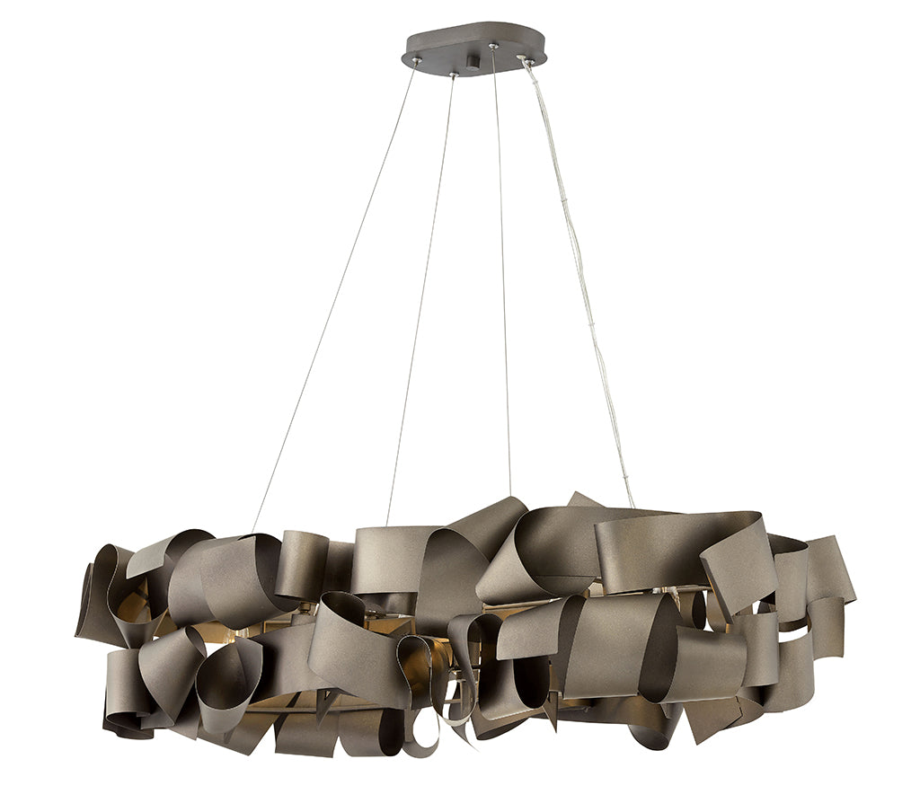 Delfina LED Linear Chandelier in Metallic Matte Bronze - available from The Lighting Shoppe, trusted by Canadian homeowners