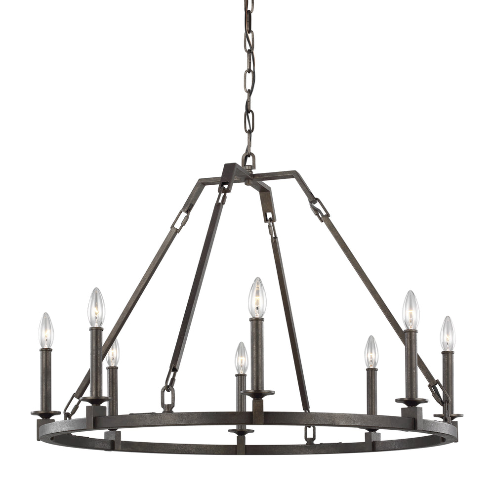 Visual Comfort Studio Canada - F3214/8SMS - Eight Light Chandelier - Landen - Smith Steel