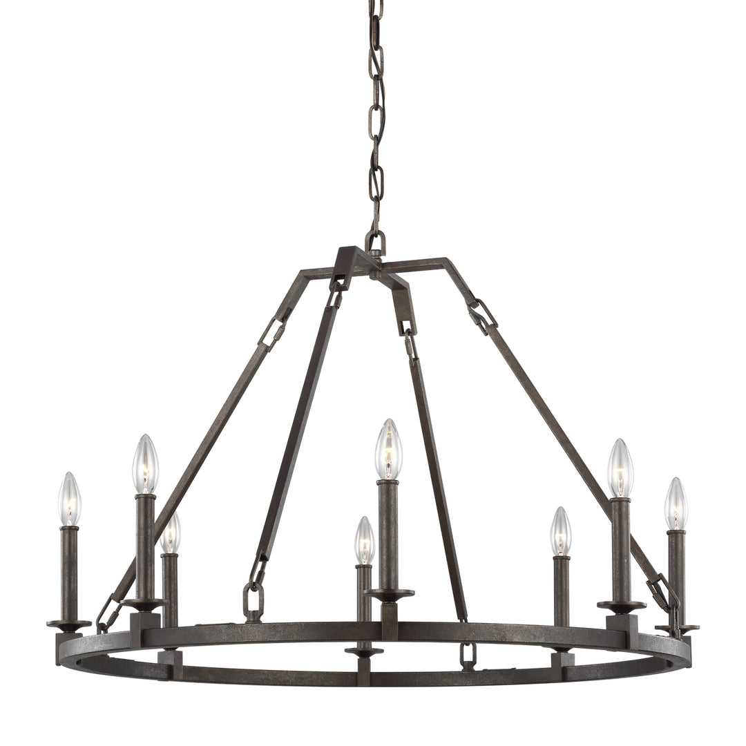 Visual Comfort Studio Canada - F3214/8SMS - Eight Light Chandelier - Landen - Smith Steel