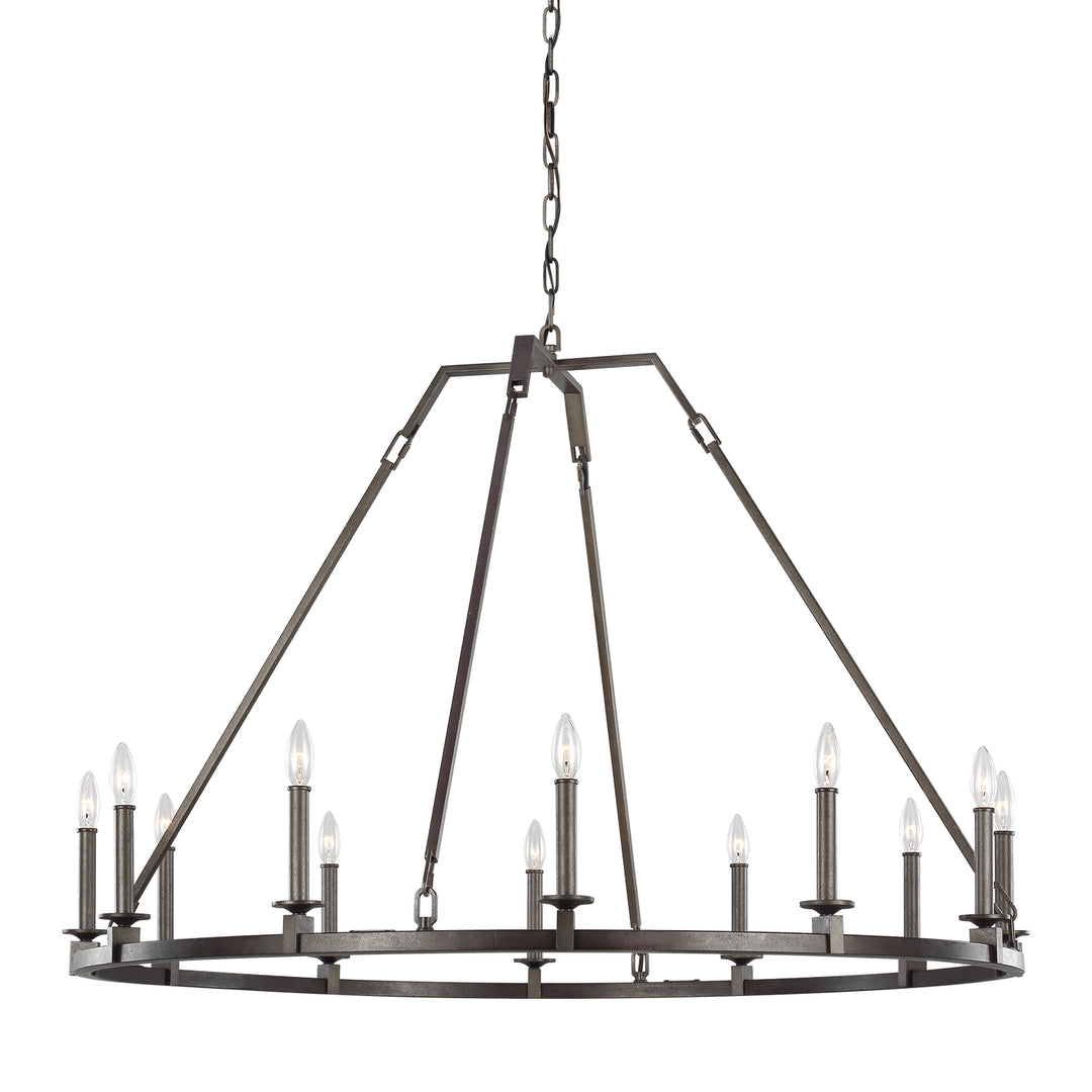 Visual Comfort Studio Canada - F3216/12SMS - 12 Light Chandelier - Landen - Smith Steel
